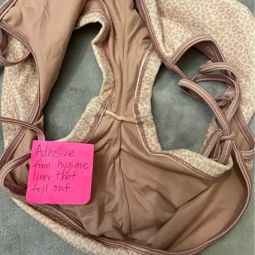 New! Frankie’s Bikinis Daphne Terry Cheeky Boy Short Coco Cheetah 10737